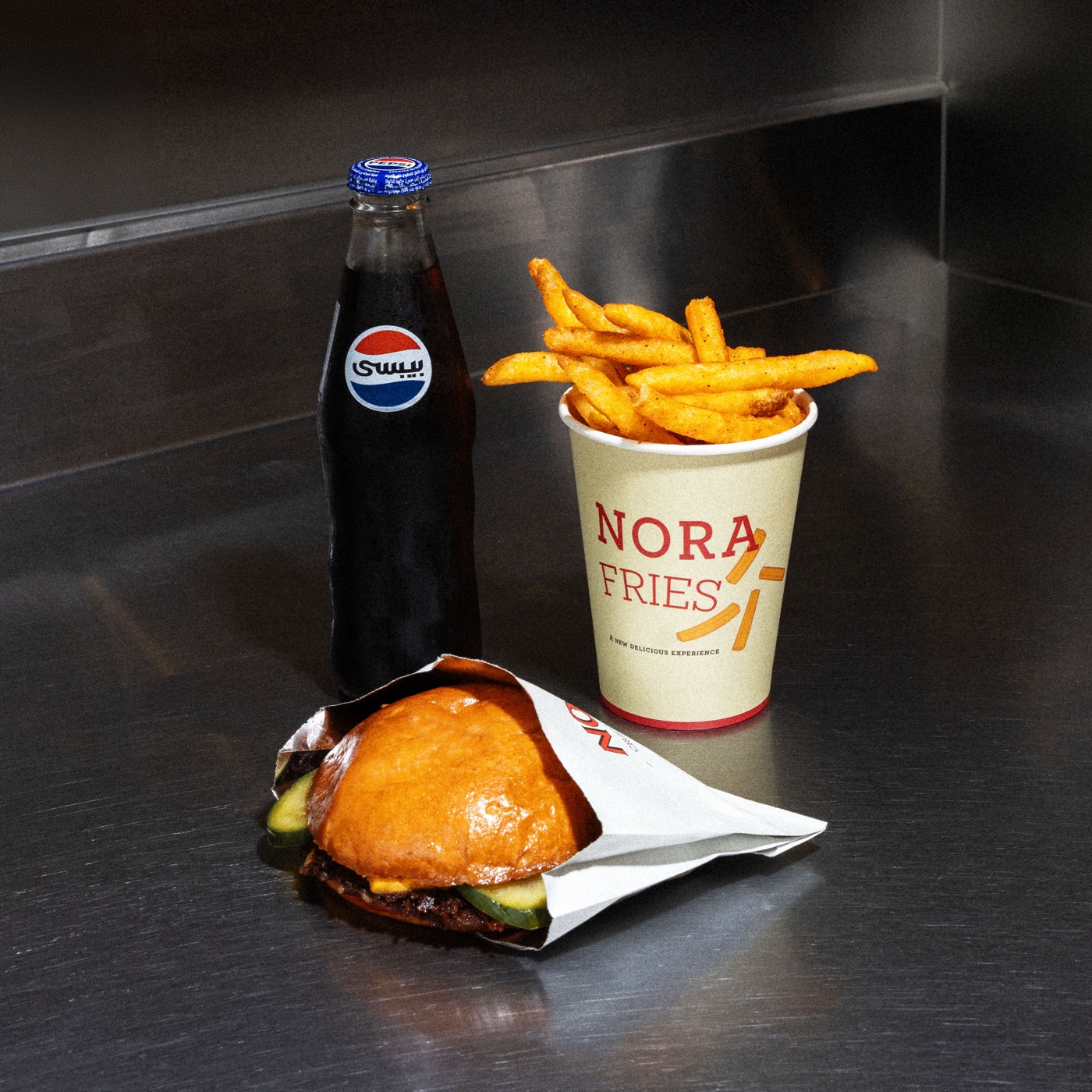 وجبة نورا برجر الكاملة | Nora Burger full combo meal